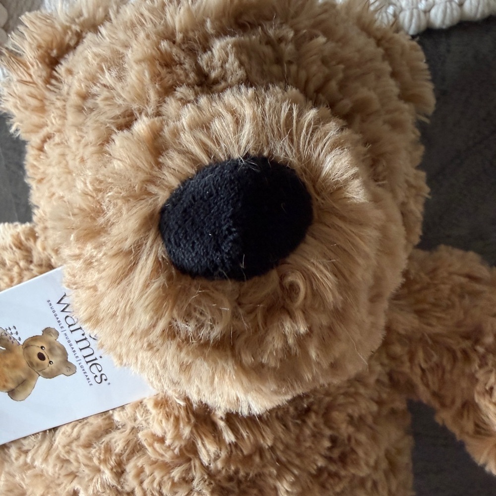 Warmie 🧸 Plush Tan Teddy Bear nwt sooo soft and adorable -for every age! - Picture 6 of 9